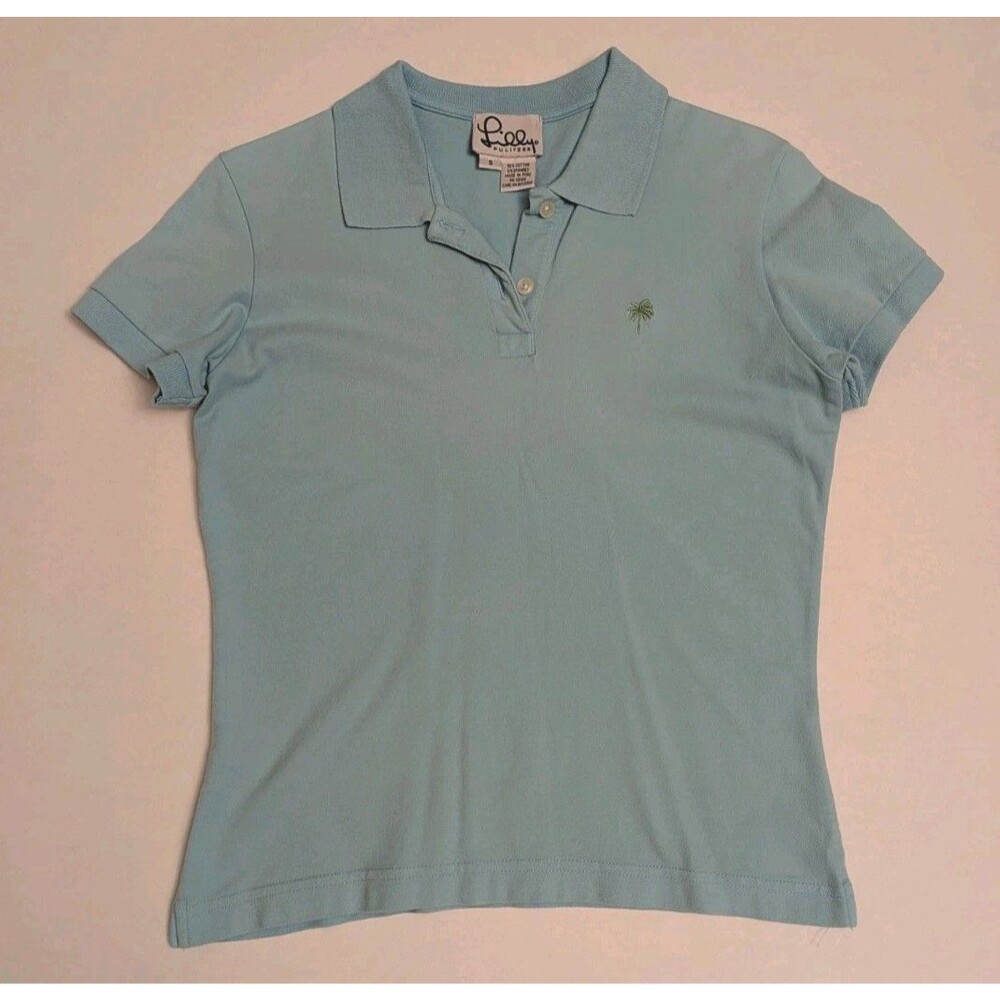 VTG 1990s Lilly Pulitzer Womens Sz S Short Sleeve Polo Shirt Preppy Y2K